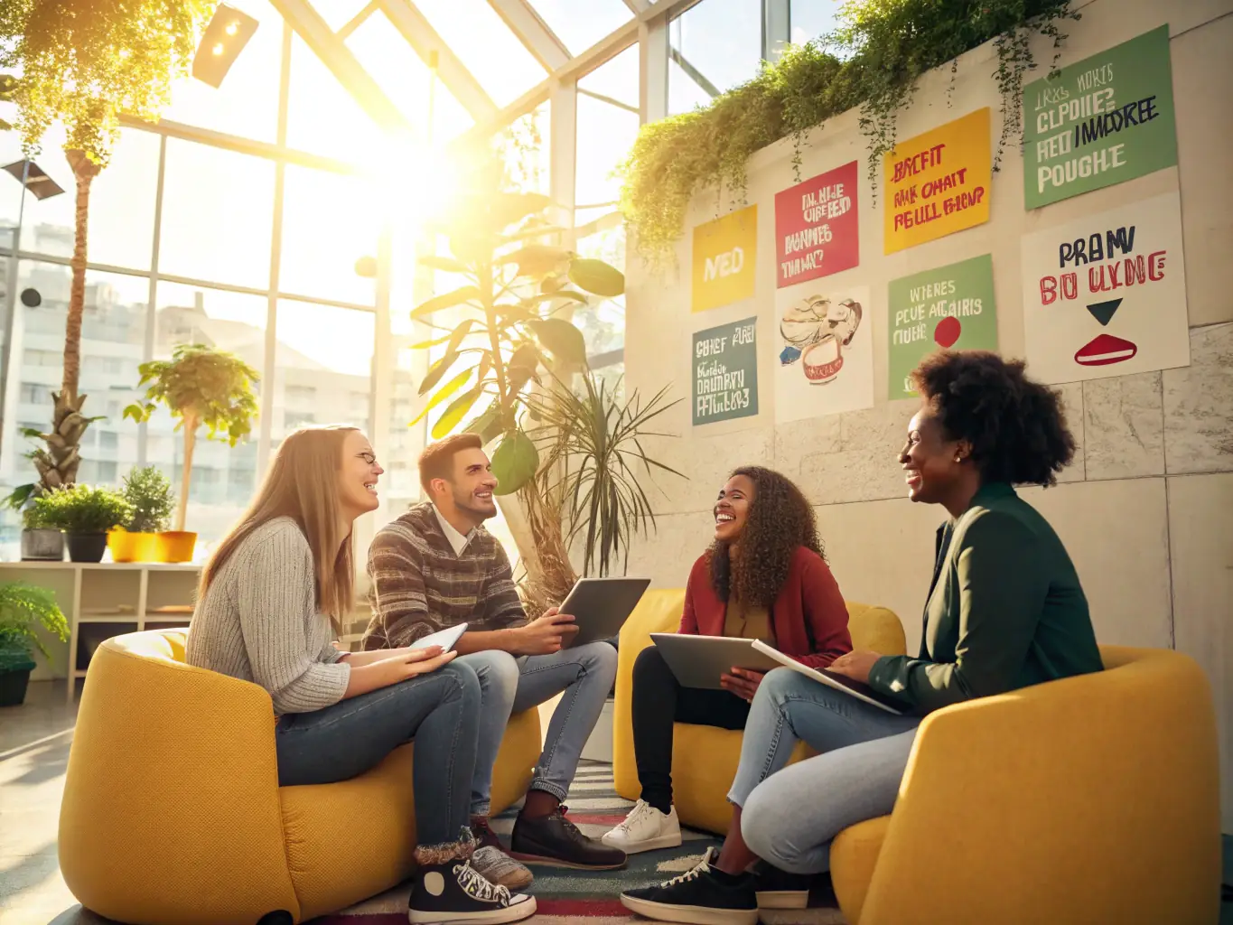 A group of diverse individuals participating in an interactive workshop, focused on mindset transformation and personal growth.